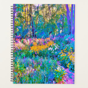Impressionistic Colourful Garden Landscape Flowers Planner