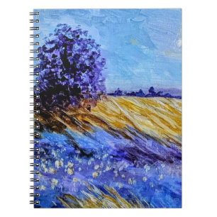 Impressionistic fine art. Van Gogh style  Notebook