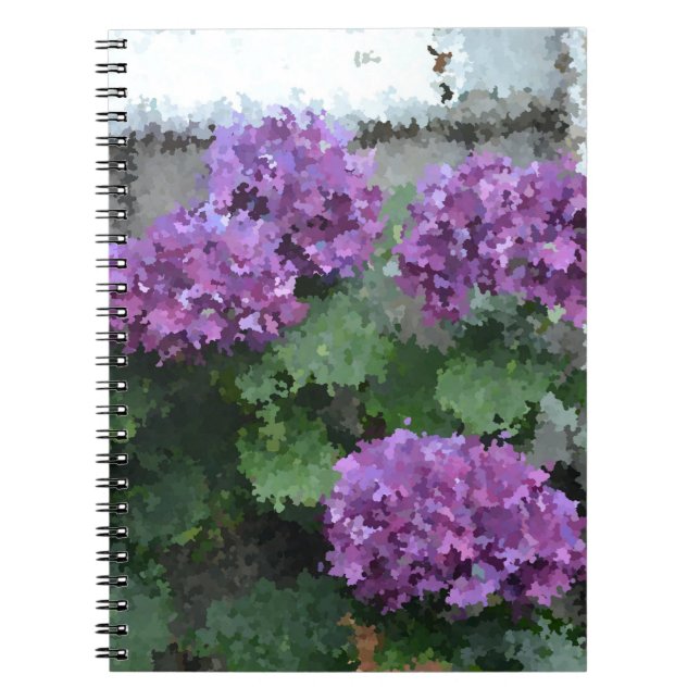 Impressionistic Hydrangea Notebook (Front)