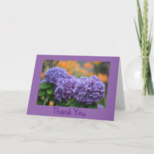 Impressionistic Hydrangea Thank You Card
