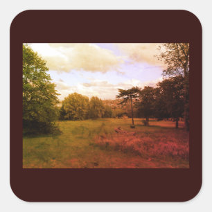 IMPRESSIONS OF ART AND NATURE SQUARE STICKER
