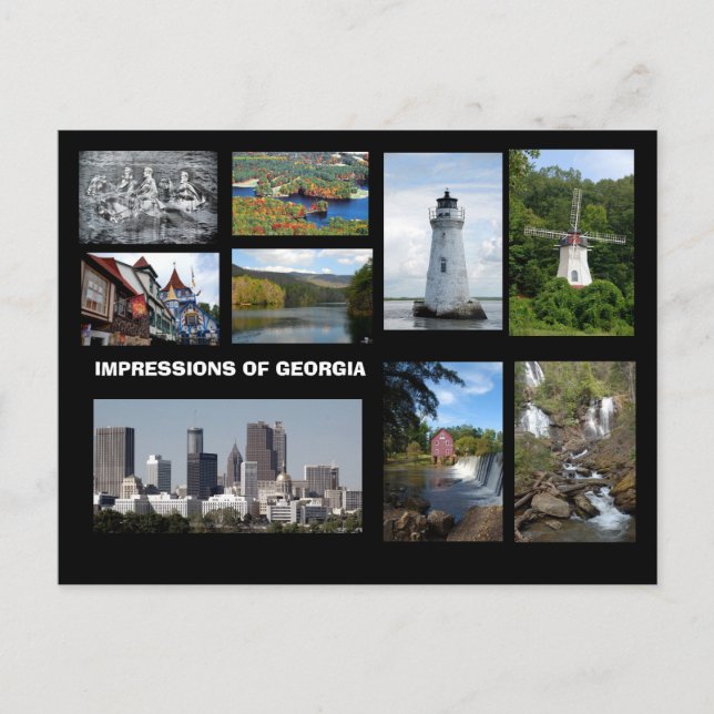 Impressions of Georgia Postcard (Front)