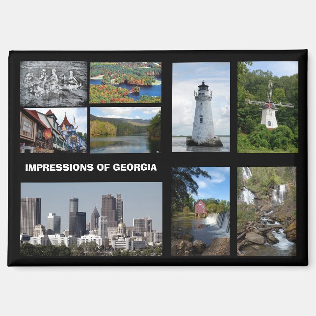 Impressions of Georgia USA Magnet (Front)