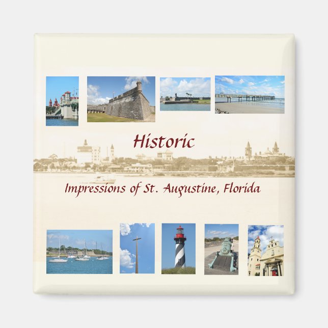 Impressions of St. Augustine, Florida  Magnet (Front)