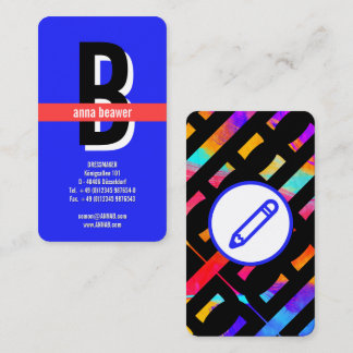 Impressive Bold Monogram Business Card