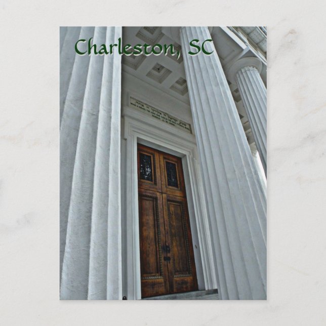 Impressive Door, Charleston, SC Post Card (Front)