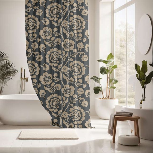 Impressive floral decorative eye-catching  shower curtain (Creator Uploaded)