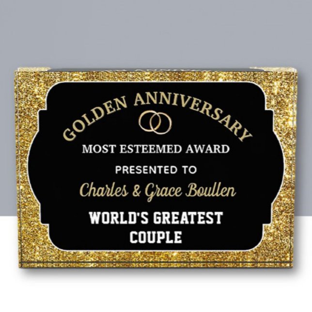 Impressive Golden Anniversary Custom Award  Photo Block (Creator Uploaded)
