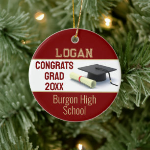 Impressive Graduation Ceramic Tree Decoration