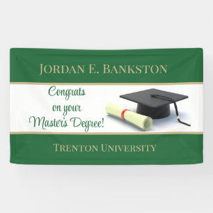 Impressive Master's Degree! Graduation  Banner