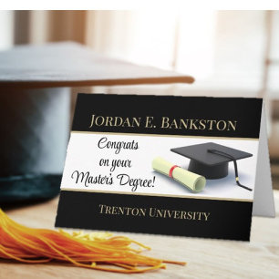 Impressive Master's Degree! Graduation Card