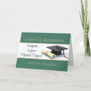 Impressive Master's Degree! Graduation Card