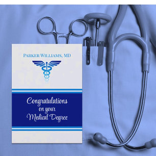 Impressive! Medical degree Graduation card