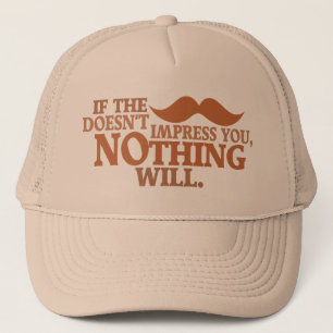 Impressive Moustache hat - choose colour
