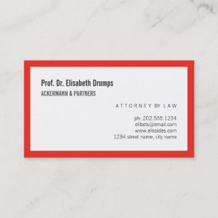 Impressive Red Business Card