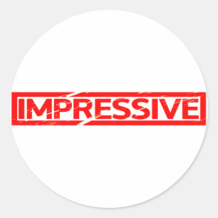 Impressive Stamp Classic Round Sticker