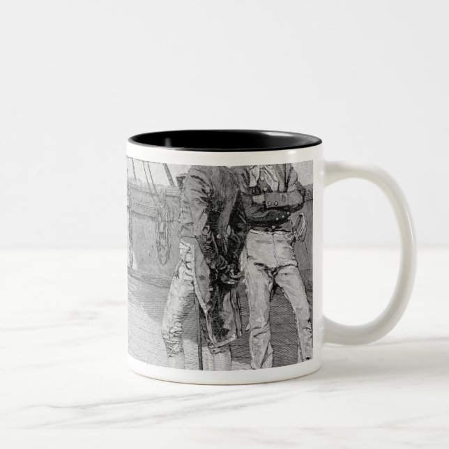 Impressment of American Seamen Two-Tone Coffee Mug (Right)