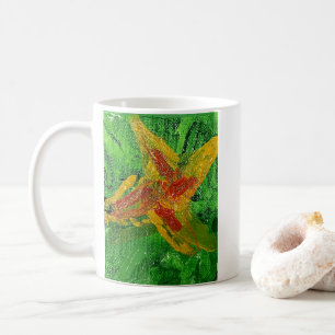 Impresssionist Painting of a Pumpkin Flower Coffee Mug