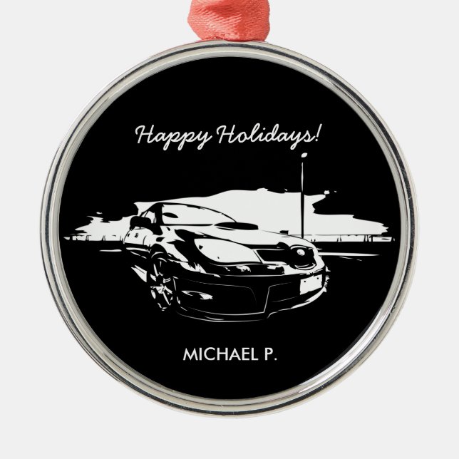 Impreza STI "drift" premium Christmas Ornaments (Front)