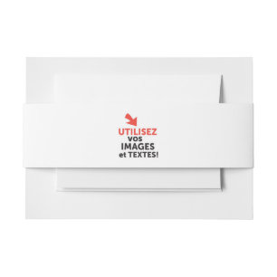 Imprimer vos conceptions en ligne en français invitation belly band