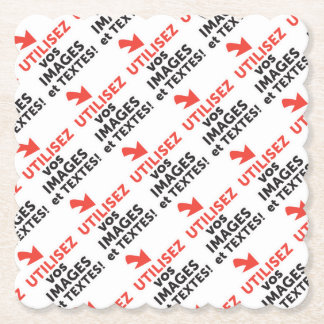 Imprimer vos conceptions en ligne en français paper coaster