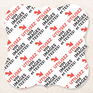 Imprimer vos conceptions en ligne en français paper coaster