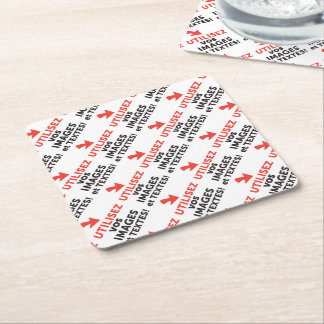 Imprimer vos conceptions en ligne en français square paper coaster