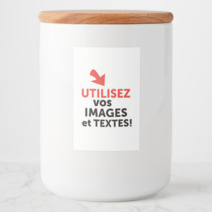 Imprimer vos designs en ligne DIY en Français Food Label