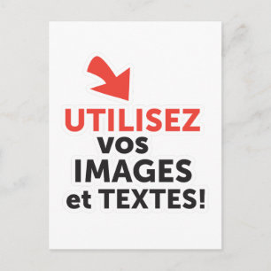Imprimer vos designs en ligne DIY en Français Postcard