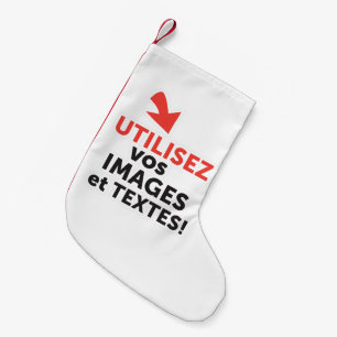 Imprimer vos designs en ligne DIY en Français Small Christmas Stocking