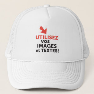Imprimer vos designs en ligne DIY en Français Trucker Hat