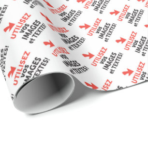 Imprimer vos designs en ligne DIY en Français Wrapping Paper