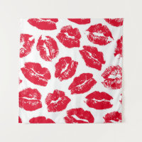 Imprint Kiss Red Lips: Vintage Seamless