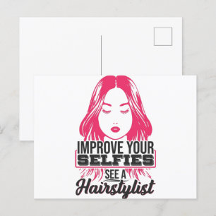 Improve Your Selfies See A Hairstylist Postcard