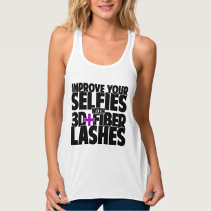 Improve your selfies with 3d + Fibre Lashes Singlet