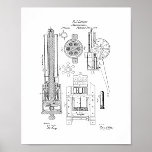Improvement in Revolving Battery-Guns Patent Poster