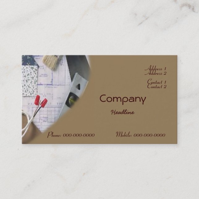 Improvements Business Card (Front)