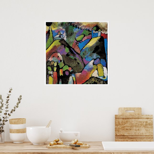 Improvisation 9, abstract art by Wassily Kandinsky Poster (Kitchen)