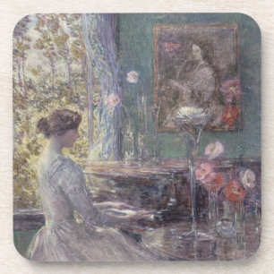 Improvisation by Frederick Childe Hassam Coaster