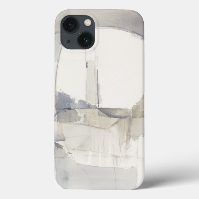 Improvisation I Grey Abstract Print Case-Mate iPhone Case (Back)