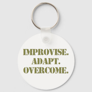 improvise adapt overcome key ring