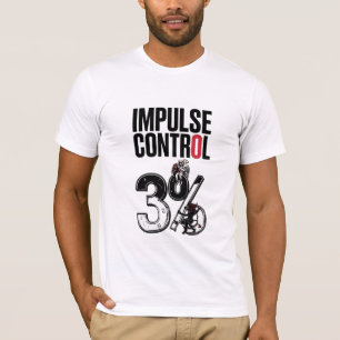 - IMPULSE CONTROL – 3% Angel vs Devil Cartoon T-Shirt