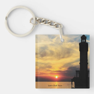Imzir Clock Tower Sunset  ,Turkey Key Ring