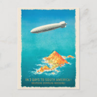 In 3 Days to South America Vintage Poster 1935