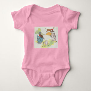 In a cottage in Fife Lived a man and his wife Baby Bodysuit