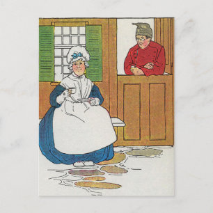 In a cottage in Fife Lived a man and his wife Postcard