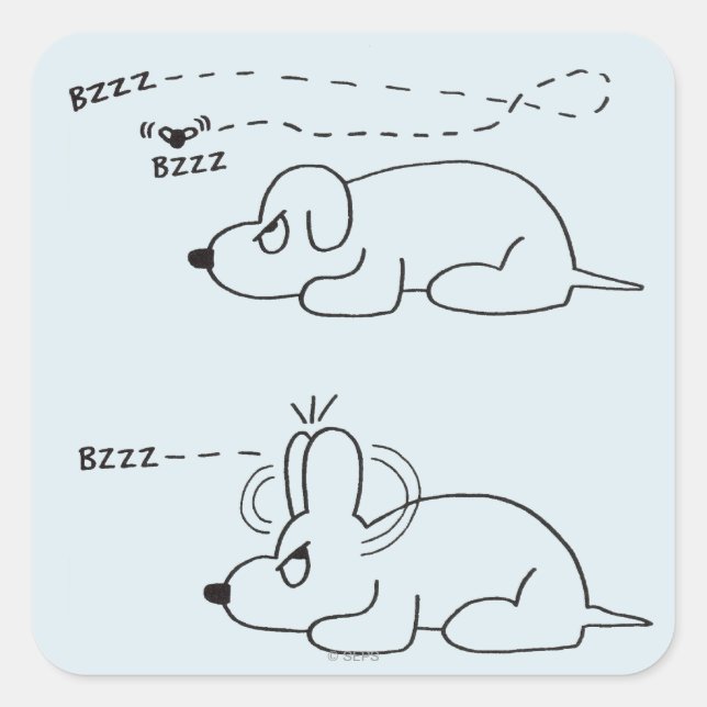 In a Dog's Age Square Sticker (Front)