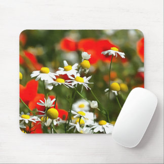 In A Field of Poppies Be A Daisy Mouse Pad