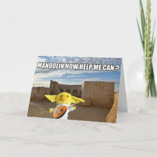 In a galaxy far,far away. Greeting card