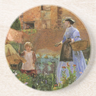 In a Garden at Cookham by George John Pinwell Coaster